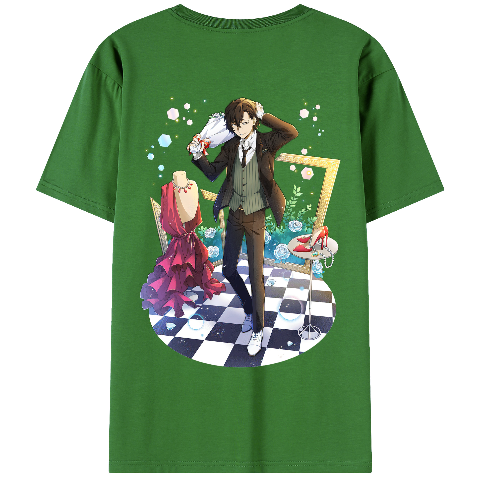 （画像用） 文豪ストレイドッグス Bungo Stray Dogs レディース半袖Tシャツ(バックプリント)